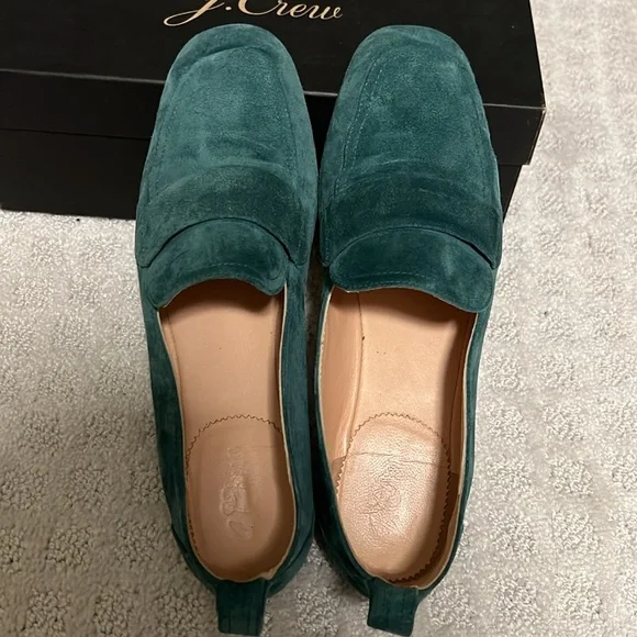 J. Crew Calf Suede Minimal Tab loafers - Picture 6 of 13
